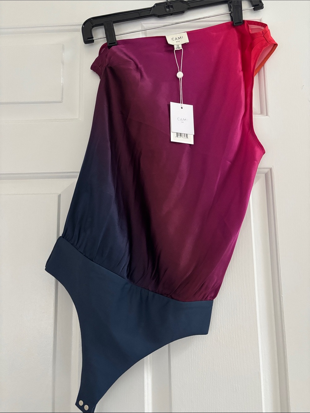 NEW with tags CAMI nyc silk bodysuit XS